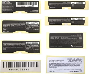 Etiquetas adhesivas para consola de juegos para Gameboy Advance GBA SP GBC GBP - 1 PIEZA - Imagen 1 de 17