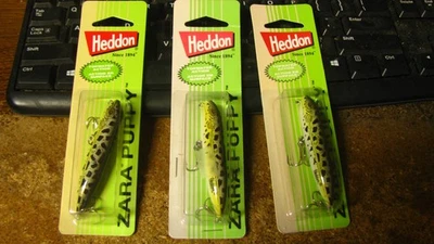 Heddon "zara puppy", 3 ct, 3", 1/4 oz,   free shipping - Image 1 of 2
