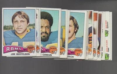 1975 Topps Football LOS ANGELES RAMS Complete Team Set - 23 Cards - Image 1 of 3