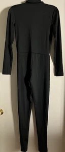 Spirit Halloween Black Zip-Up Catsuit Costume. Women's Size XS. EUC - Picture 1 of 3