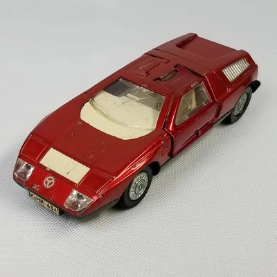 Vintage 1970 Dinky Toys #224 Mercedes Benz C111 Diecast Metallic Red Super Car - Image 1 of 4
