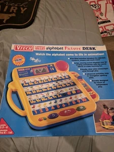 De colección VTech Little Smart Alphabet Imagen Escritorio Aprendizaje Juguete Pantalla LCD Años 90 - Imagen 1 de 21