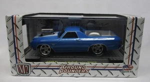 2012 M2 MACHINES GROUND POUNDERS R11 1970 CHEVROLET EL CAMINO SS BLUE      - Picture 1 of 1