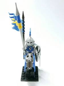 Medieval Fantasy LEGO Castle Custom Black Falcon Heavy Cavalry No.1 Minifigure - Picture 1 of 12