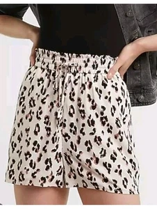 NUEVO Pantalones Cortos Express Cintura Súper Alta Estampado Animal Guepardo Talla S 28x3 - Imagen 1 de 6