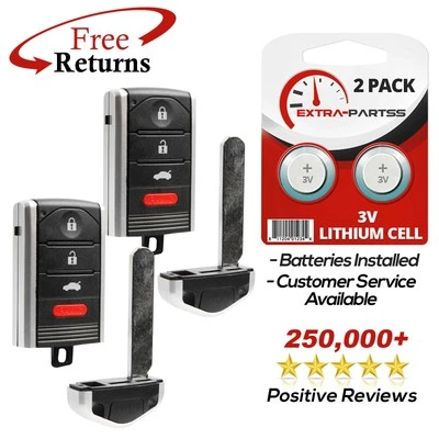 2 For 2009 2010 2011 2012 2013 2014 Acura TL Keyless Entry Remote Smart Key Fob - Image 1 of 4