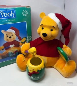 Vintage 1996 Telco Winnie the Pooh Animated 17" Christmas Display Hunny Rare - Bild 1 von 6