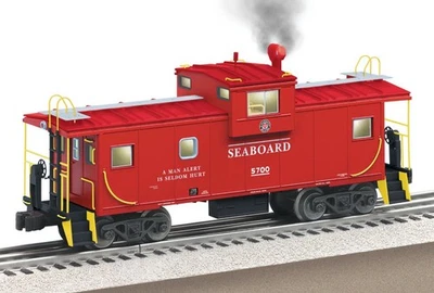 LIONEL SEABOARD EXTENDED VISION SMOKING CABOOSE 6-17660! O SCALE SMOKES - Image 1 of 4
