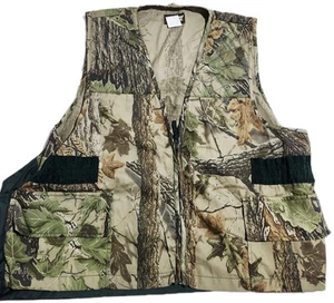 Vintage Saf T Bak Vest Mens 2XL Camouflage Shotting Sleeveless Hunting RealTree - Picture 1 of 7