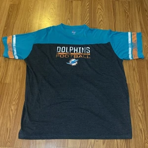 Miami Dolphins Football NFL Majestic Men's  Short Sleeve shirt Size 3XL Read - Picture 1 of 9