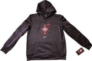NINERS Youth Large 14/16 Black San Francisco 49ers Hoodie NFL Nike Football NWT - Picture 1 of 12