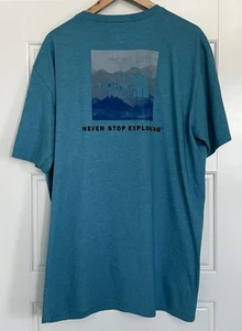 Camiseta The NORTH FACE Never Stop Exploring Active, Azul/Verde - Talla XXL *BONITA* - Imagen 1 de 5