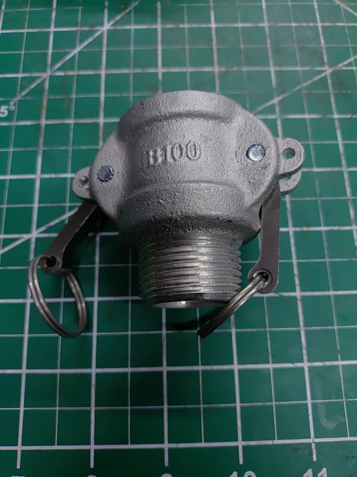 Acoplador Camlock de aluminio B-100-A enchufe hembra 1" a macho 1" NPT Foto 1 de 1