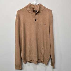 Polo Ralph Lauren Pullover mit Stehkragen Herren Large Old Money adrett lässig Heritage - Bild 1 von 7