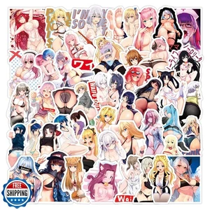 52pz Adesivi Anime Sexy Ragazza per Adulti, Impermeabili Sexy Lady Stickers Deca - Foto 1 di 5