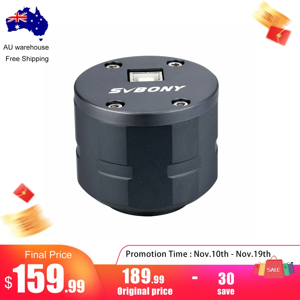 SVBONY SV305 1.25" Guide Camera Planetary Camera IMX290 CMOS Sensor 2MP USB2.0 - image 1 of 4