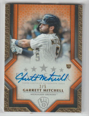 2023 Topps Five Star GARRETT MITCHELL RC Rookie Auto #3/5 - Image 1 of 2