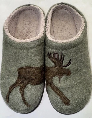 Mocasines sin cordones LL Bean talla 9 Daybreak Scuffs verde alce de piel de oveja para mujer Foto 1 de 4