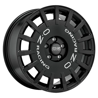 LLANTAS OZ RACING RALLY RACING PARA RENAULT CLIO III 7X17 4X100 GLOSS BLACK V16 - Imagen 1 de 4