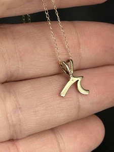 Lambda Chi Alpha Fraternity Sorority 14k Gold Pendant & Necklace 16” - Picture 1 of 7