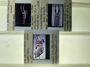 Antelope, Helmet Mask: Bobo-Fing Burkina Faso African Tribal Art 3 35mm Slides - Picture 1 of 4