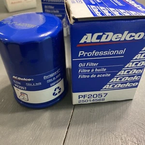 (2) NEW Genuine AC Delco Professional PF2057 Engine Oil Filters GM 25014568 - Picture 1 of 2