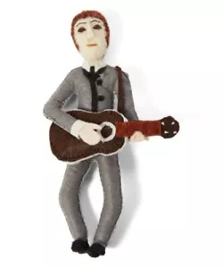 Estatuilla adorno de John Lennon hecha a mano lana fieltro ruta de la seda bazar envío gratuito - Imagen 1 de 1