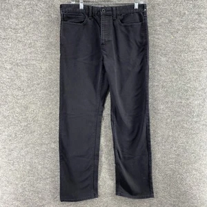 Pantalones de mezclilla sin marca para hombre 32*30 negros lavado oscuro tiro medio bolsillos rectos - Imagen 1 de 8
