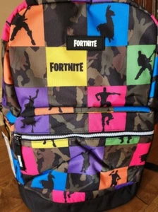 Fortnite Camouflage Multicolor Multiplier Backpack Adult Kid Unisex One Size NWT
