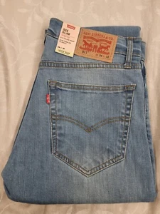 Levi's 511 Men's Slim Fit Flex Blue Jeans Denim New with Tags Waist Size 34