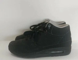 WMNS NIKE AIR MAX 1 MID ID BLACK GREY SZ 8 [744463-991] - Picture 1 of 11