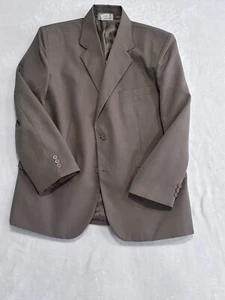 VTG DUKE HABAND Mens Two Button Blazer  Size 40S Beige, 270GW5C853 - Picture 1 of 11