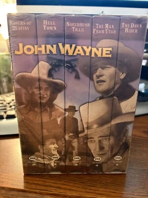 Vintage John Wayne Collector 5 Series Pack 1997 VHS Tapes - New - Image 1 of 4