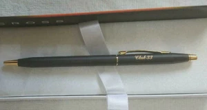 CROSS Tokyo Disney Resort Twisted Matte Black/Gold Ballpoint Pen w/Box Very Rare - Picture 1 of 5