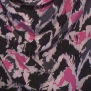 Hugo Boss Pure Silk Short Sleeve Animal Print Cowl Neck top sz8 - Picture 1 of 2