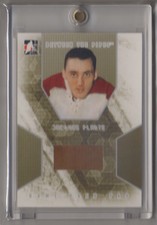 JACQUES PLANTE 2007 In The Game Between the Pipes Canada GAME USED PAD - RARE $