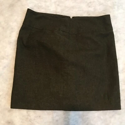 The Limited Falda Talla 6 Gris Oscuro Mezcla Lana Acogedora Mini Preppy Ocasiones Forrada Foto 1 de 4