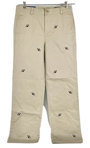 Vineyard Vines Chinos Pants Boys 18 Club Style Khaki Cotton Classic Fit Football - Picture 1 of 9