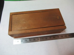 ANTIQUE BAUSCH LOMB MINI WOOD BOX MICROSCOPE PART AS PICTURED X2-A-85 - Picture 1 of 8