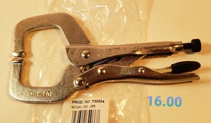 NEW Locking Pliers Vise Grips Jet Pro - 2 pcs - 6" C Clamp & 6" C Clamps w/Pad - Imagen 1 de 2