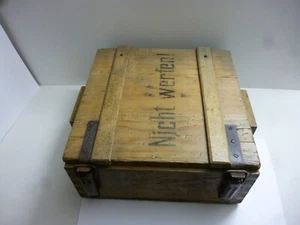 Munitionskiste Holz Für 25 E. Kanonenzünder 17 1.WK WW1 Datiert 13.05.1918 RAR - Bild 1 von 17