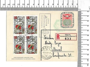 6.ix.1941 750 años Berna FDC bloque primer día Basilea campeón coche R; 61687 - Imagen 1 de 2