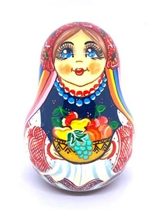 Made in Ukraine 5,5" Roly Poly PISANKA PUPPE, handgefertigt, OSTERN Geschenk einzigartig - Bild 1 von 5