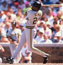 1990 BARRY BONDS Pittsburgh Pirates BASEBALL ACTION Glossy Photo 8x10 PICTURE