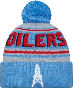 New Era Houston Oilers Mens Tennessee Titans Throwback Cheer Knit Beanie Hat New - Picture 1 of 13