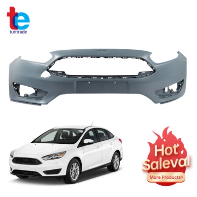 Primed Front Bumper Cover For 2015 2016 2017 2018 Ford Focus S / SE / SEL - Image 1 of 4