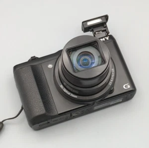 Sony Cyber-Shot DSC-HX50 20.4MP Digital Compact Camera 30x Zoom Black, Charge SD - Afbeelding 1 van 22