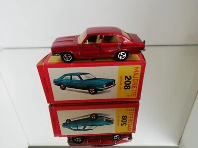 Majorette 208 Chrysler 180 rosso metallizzato quasi nuovo in scatola molto raro - Immagine 1 di 4