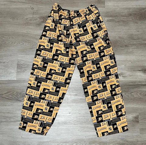 Anaheim Ducks NHL Pajama Pants adult medium orange Cover