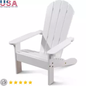 Wooden Adirondack Children's Outdoor Chair Kids Patio Furniture Gift Ages 3-8 US - Picture 1 of 7